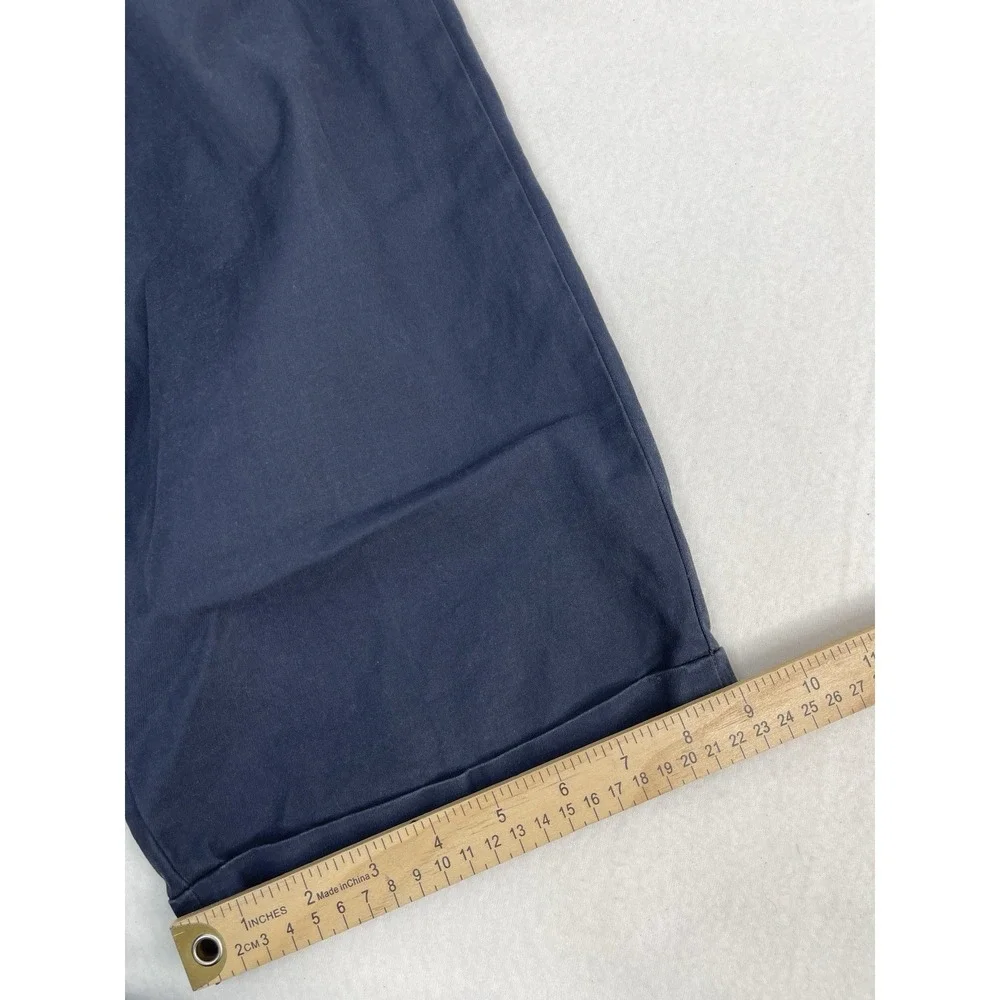 Brooks Brothers Advantage Chino Pants Elliot Men's 38 31 Navy Pleated Cuffed